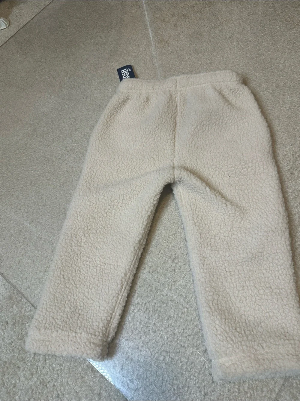 OSH KOSH B GOSH CREAM SHERPA FLEECE SWEATPANTS TODDLER 2T